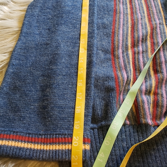 Sold70s Preppy Vintage Sweater Bateau Neckline - Picture 7 of 10